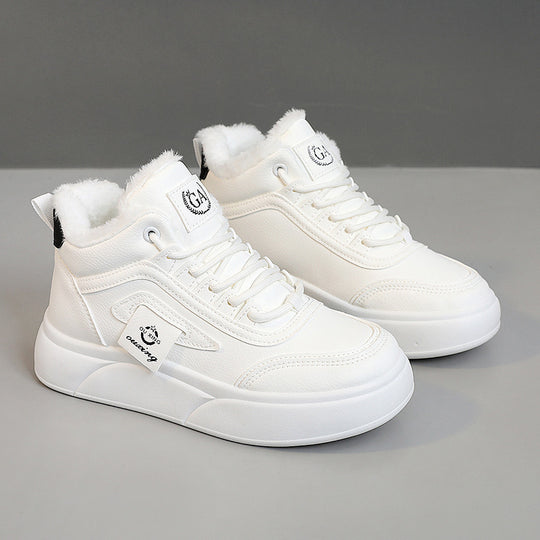 Damen Hohe Winter Sneakers mit weichem Fleece-Futter und rutschfester Sohle EB