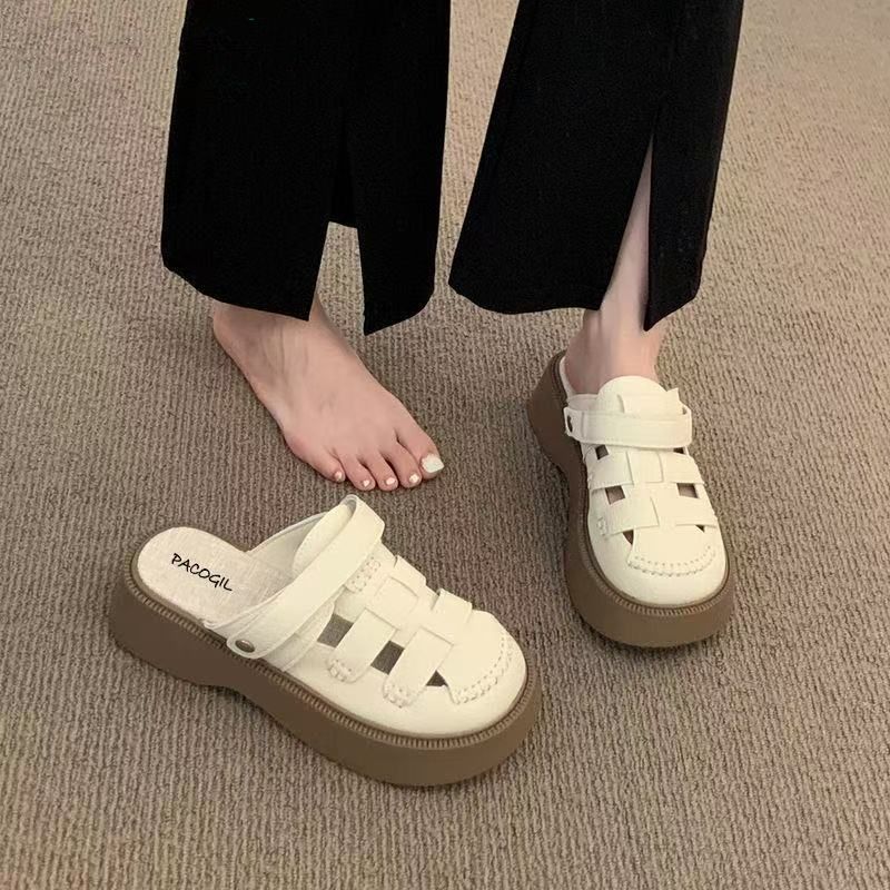 Damen Komfortable Clogs mit modischem Riemendesign und elastischer Sohle EB