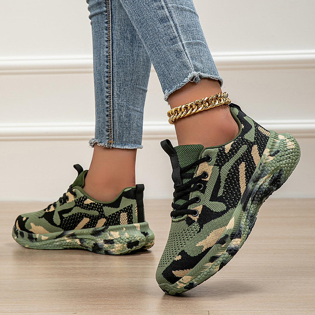 Damen modische Sneakers mit atmungsaktiver Laufsohle und flexibler Dämpfung EB