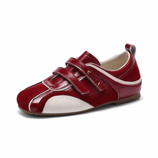 Damen Sportliche Sneakers mit metallic Akzenten und praktischen Klettverschlüssen EB