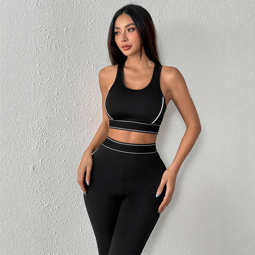 Damen Sportliches Zwei-Teiliges Set mit ergonomischem Design und atmungsaktiven Materialien EB