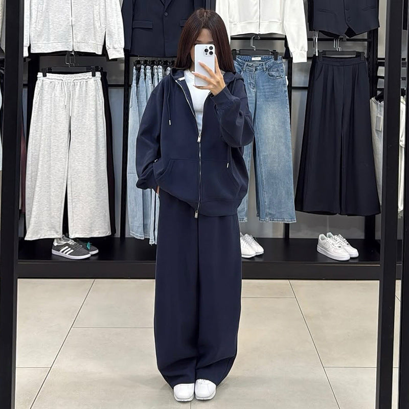 Damen bequemer und stylischer Kapuzenset EB