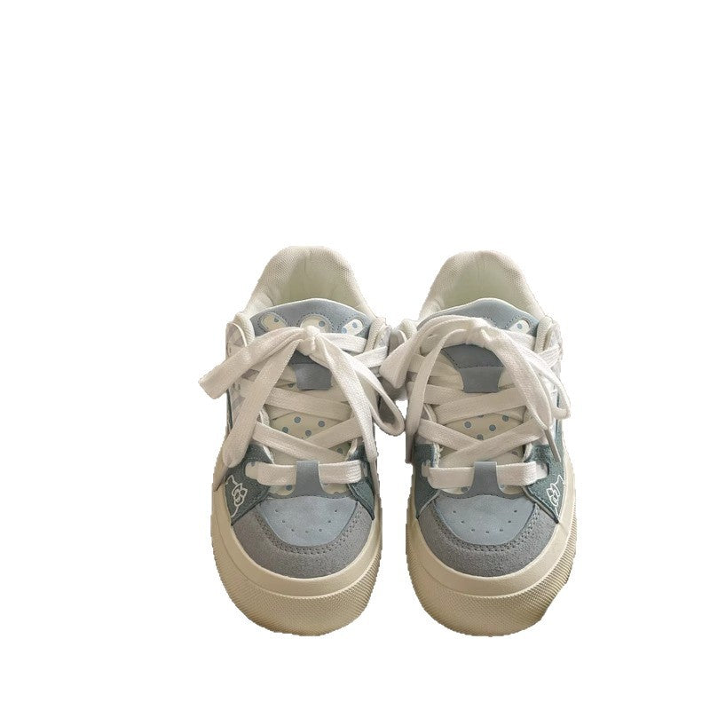 Damen Modische Sneaker mit floralem Design und atmungsaktiver Oberflächenstruktur EB