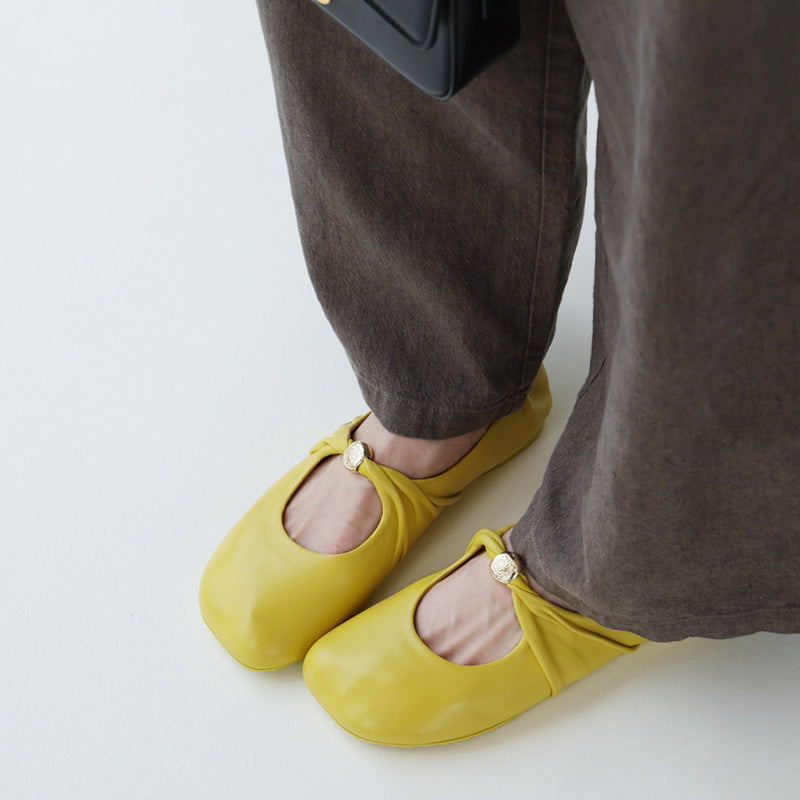 Damen Ballerinas mit dekorativem Schleifenakzent und lässigem Schnitt EB