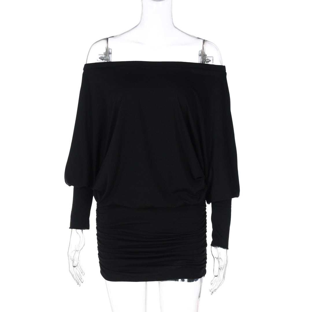 Damen Off-Shoulder Minikleid mit lässigem Schnitt und weichem Material EB