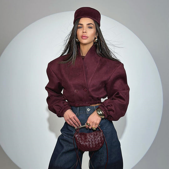 Damen Modische Boucléjacke EB