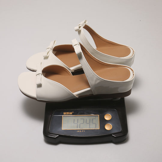 Damen elegante Sandalen mit dekorativem Schlaufen-Design EB