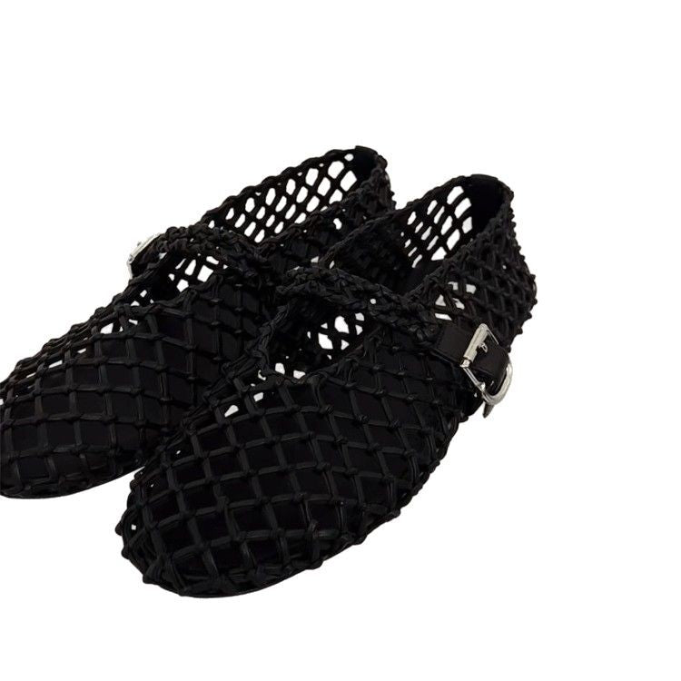 Damen Elegante Netzschuhe mit modischem Riemendesign EB
