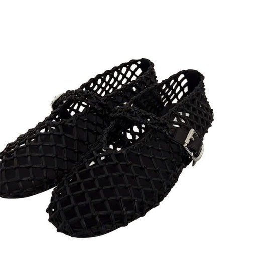 Damen Elegante Netzschuhe mit modischem Riemendesign EB