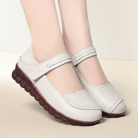 Damen Komfortable Mary Jane Slipper mit verstellbarem Riemen und ergonomischem Fußbett EB