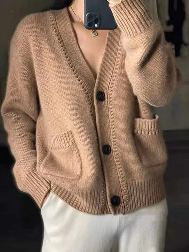 Damen Strickjacke im lässigen Oversized-Stil EB