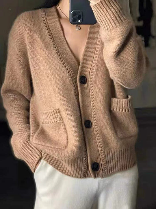Damen Strickjacke im lässigen Oversized-Stil EB
