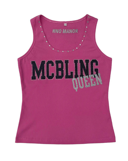 Damen Trendiges Tanktop mit Glitzerakzenten EB