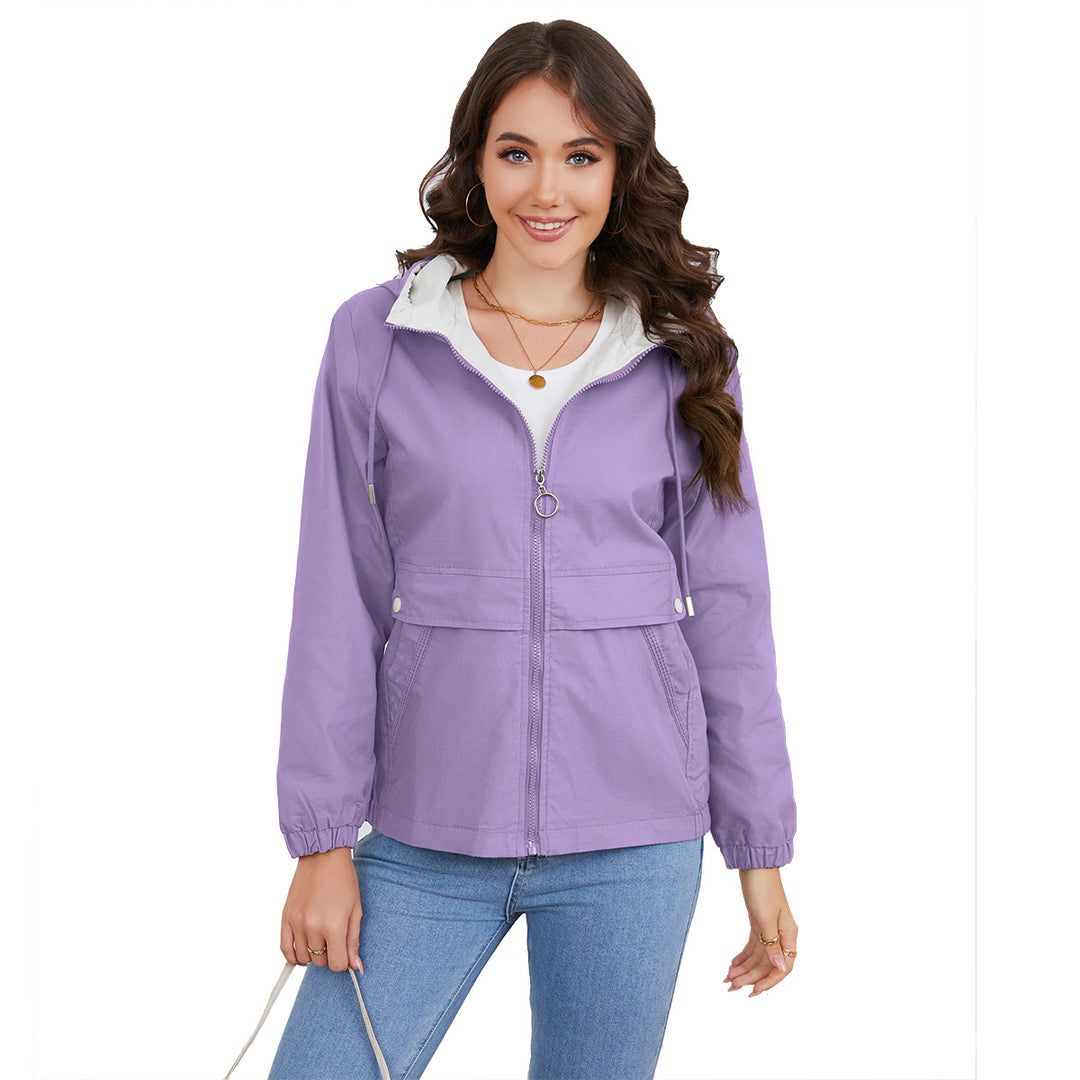 Damen modische Freizeitjacke mit verstellbarem Bund EB