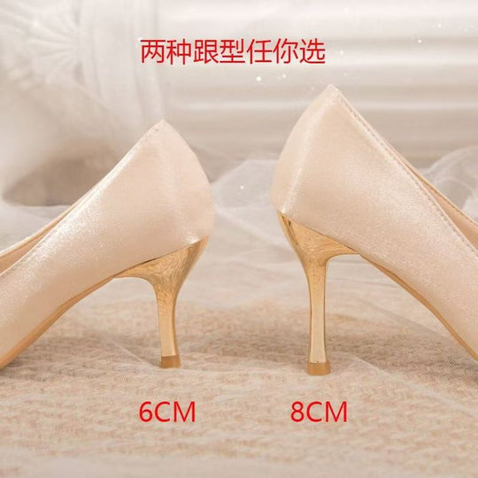 Damen elegante Spitzen-Pumps mit modischem Schleifenakzent EB
