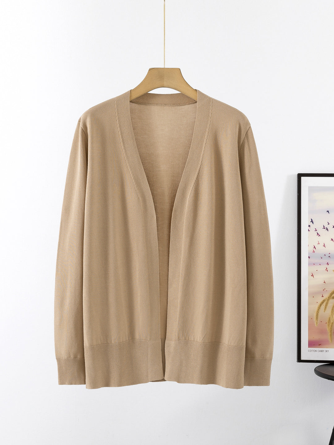 Damen lässiger Strickcardigan im minimalistischen Design EB