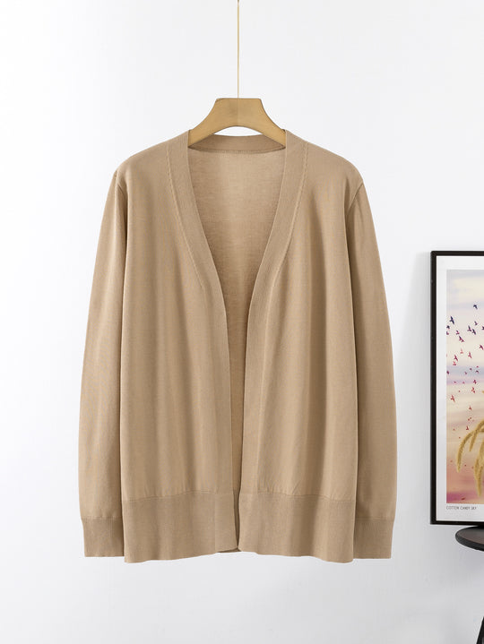 Damen lässiger Strickcardigan im minimalistischen Design EB