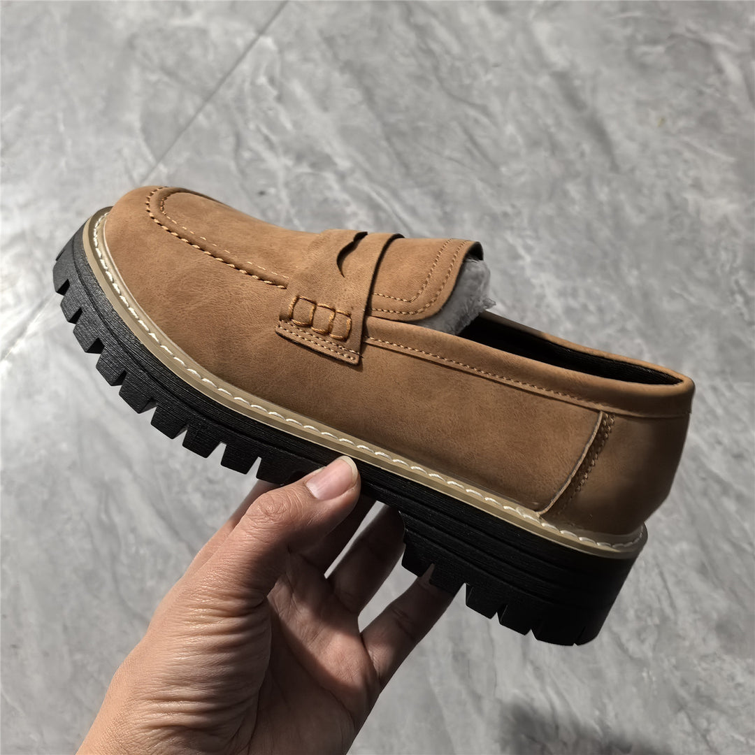 Damen Mokassin-Slipper mit robustem Profil und leerem Obermaterial EB