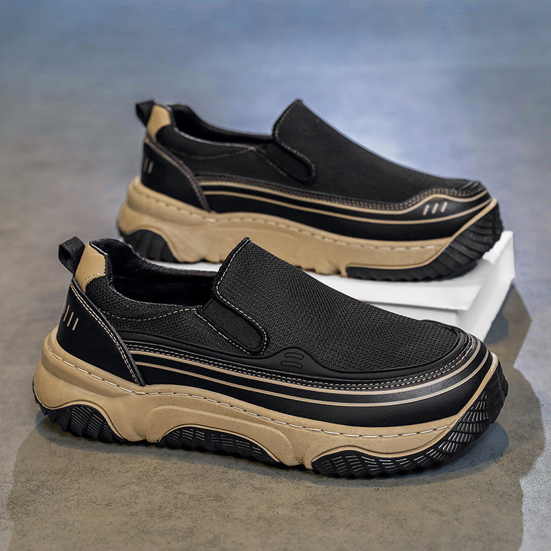 Damen Slip-On Freizeitschuhe mit atmungsaktiver Obermaterialkombination und rutschfester Sohle EB