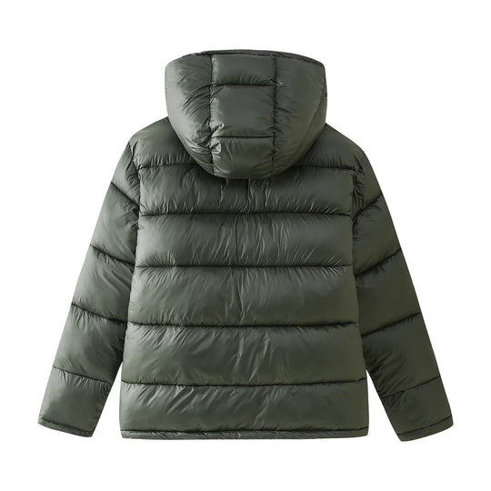 Damen gefütterte Kapuzenjacke mit eleganter Steppung EB