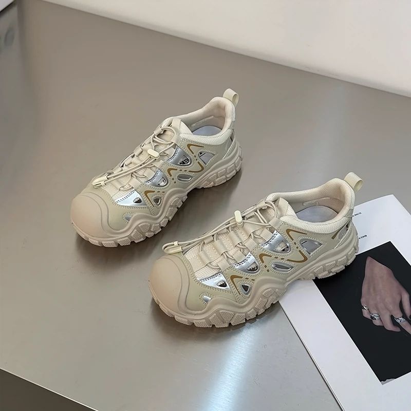 Damen Sportliche Sneakers mit atmungsaktiver Mesh-Oberfläche und rutschfester Sohle EB