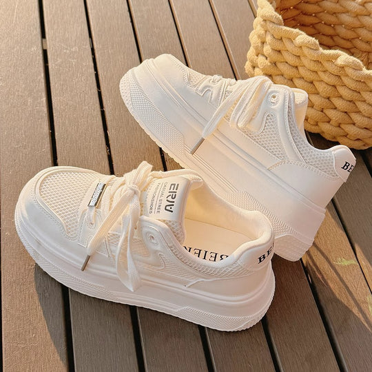 Damen Chunky Sneakers mit atmungsaktivem Mesh-Obermaterial und komfortabler Plateausohle EB