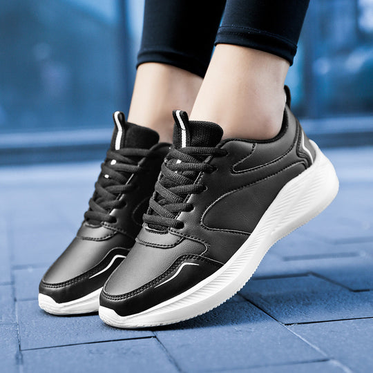 Damen Sportliche Schnür-Sneaker mit dämpfender Sohle und atmungsaktiver Konstruktion EB