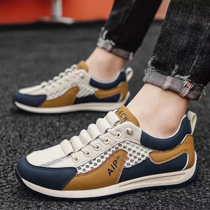 Damen Sportliche Sneakers mit atmungsaktiver Netzstruktur und gepolsterter Innensohle EB