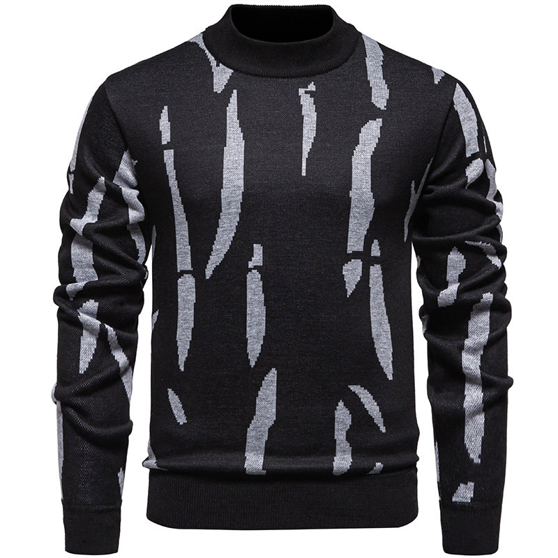 Herren modischer Sweatpullover mit einzigartigem grafischem Muster EB