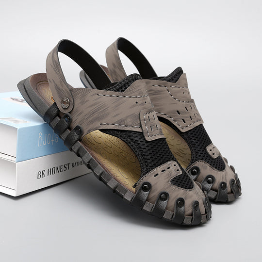 Damen Sportliche Aqua-Sandalen mit atmungsaktiver Netzstruktur und rutschfester Sohle EB