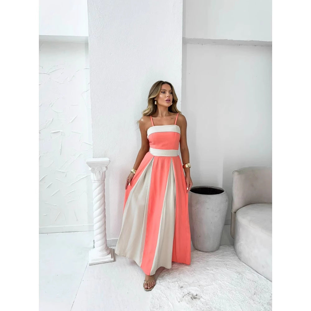 Damen Maxikleid mit eleganten Drapierungen EB