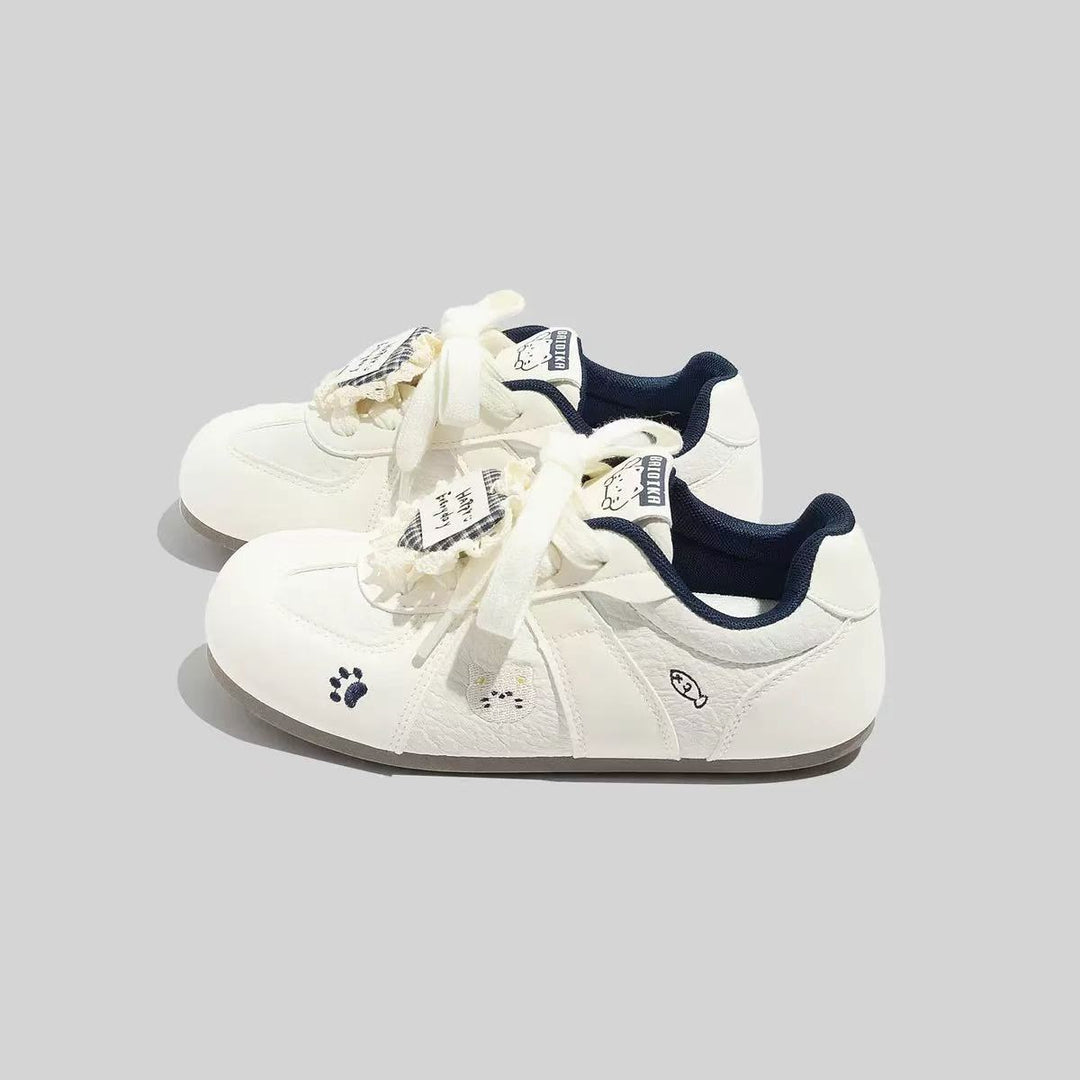 Damen Sneakers mit verspieltem Tierdesign und bequemer Sohle EB