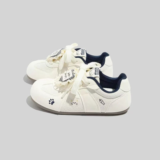 Damen Sneakers mit verspieltem Tierdesign und bequemer Sohle EB