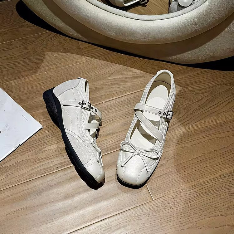 Damen elegante Schnürpumps mit verstellbarem Riemen und rutschfester Sohle EB