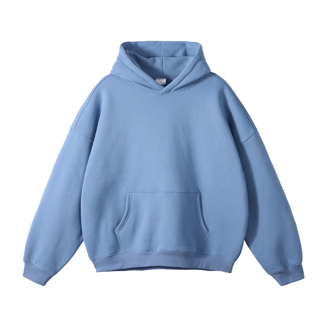 Unisex nan oversized Kapuzenpullover mit Kängurutasche und gerippten Bündchen EB
