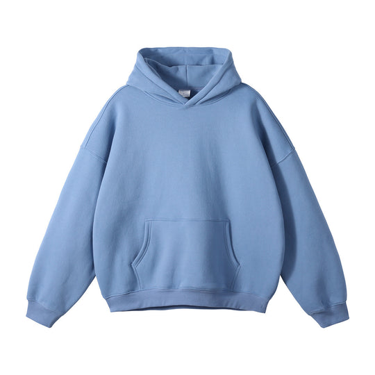 Unisex nan oversized Kapuzenpullover mit Kängurutasche und gerippten Bündchen EB