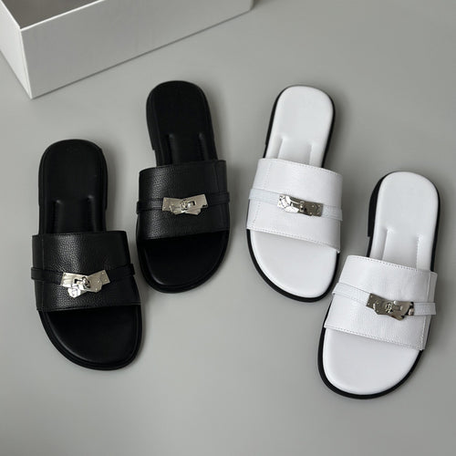 Damen Elegante und bequeme Sandalen mit modischem Schnallen-Detail EB