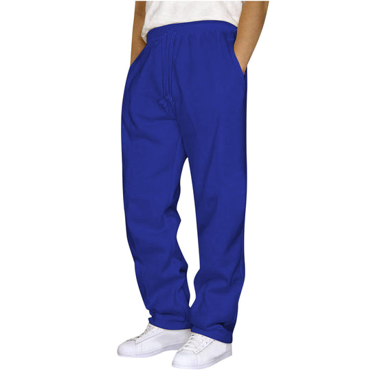 Damen nan ungekürzte Relax-Freizeithose mit hohem Komfortbund, innenliegendem Kordelzug und seitlichen Eingrifftaschen EB