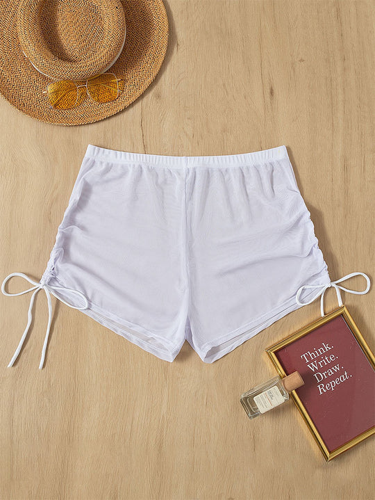 Damen Bequeme Badeshorts mit Rüschendetails EB
