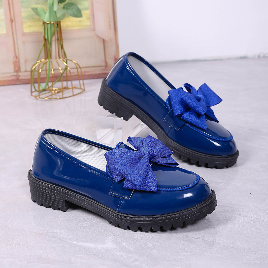 Damen Komfortable Slipper mit modischem Schleifen-Design EB