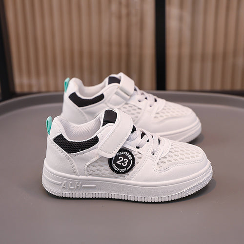 Damen Sportliche Sneakers mit innovativer Mesh-Oberfläche und Klettverschluss EB