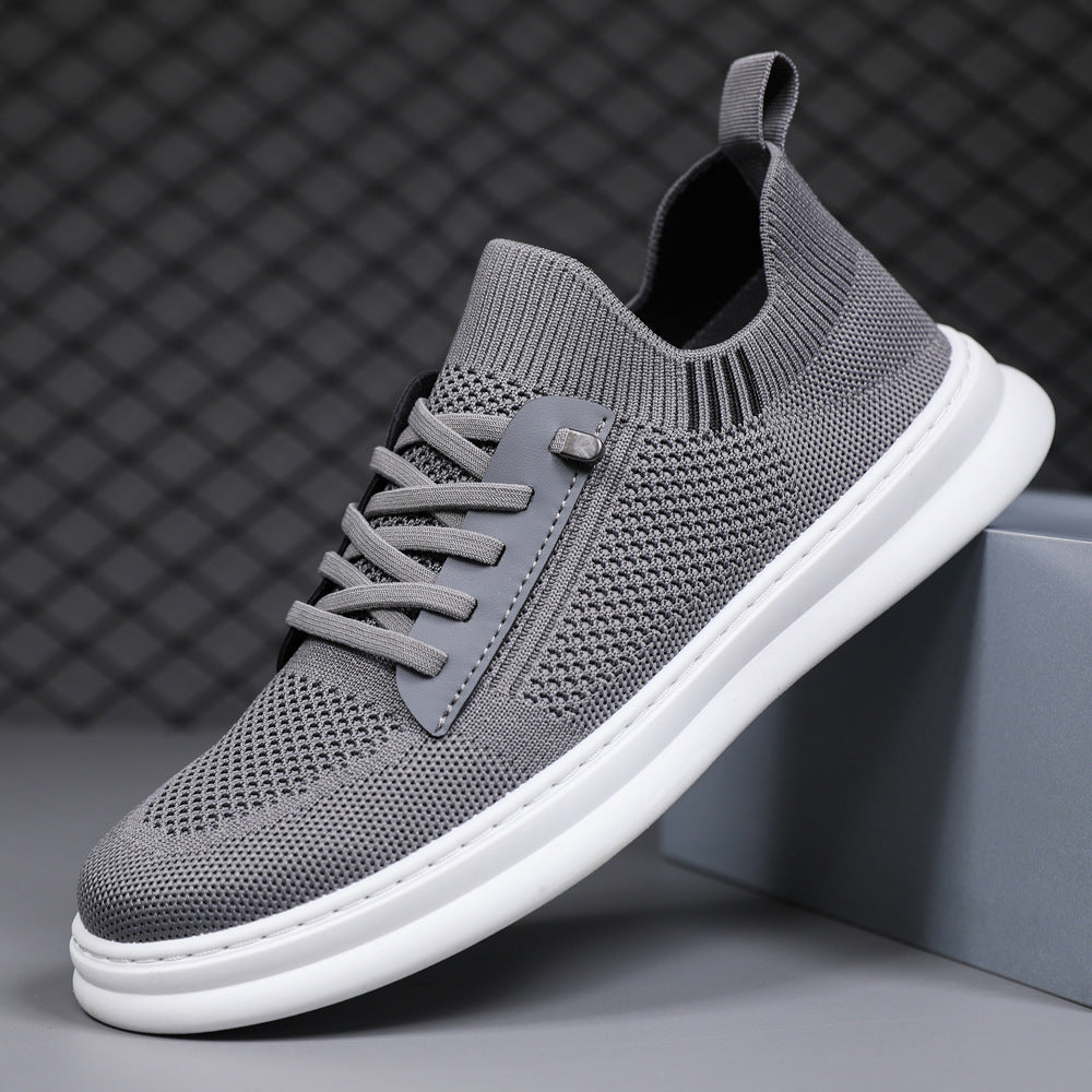 Damen Komfortable Sneaker mit elastischem Gewebemuster und atmungsaktiver Konstruktion EB