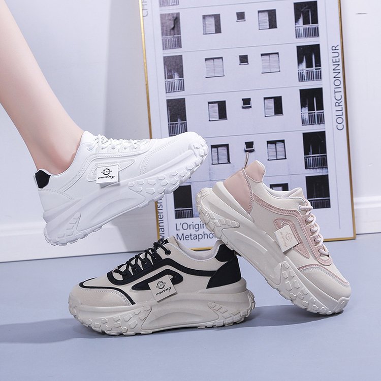 Damen Chunky Sneakers mit atmungsaktivem Obermaterial und dämpfender Laufsohle EB