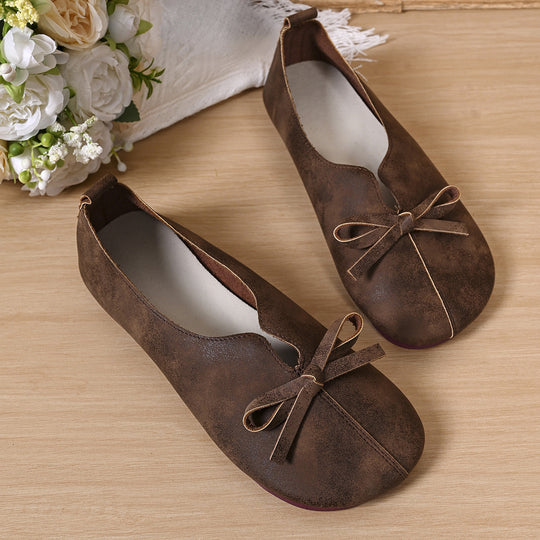 Damen Ballerinas mit modischem Schleifendesign und bequemer Sohle EB