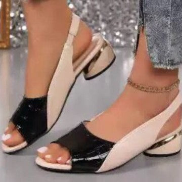 Damen Slingback-Sandalen mit elegantem Netzdesign und verstellbarem Riemen EB