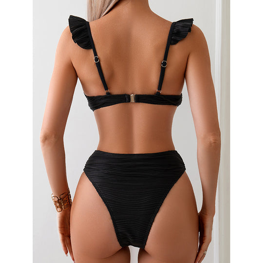 Damen Bikini-Set mit eleganten Raffungen und bequemen Trägern EB