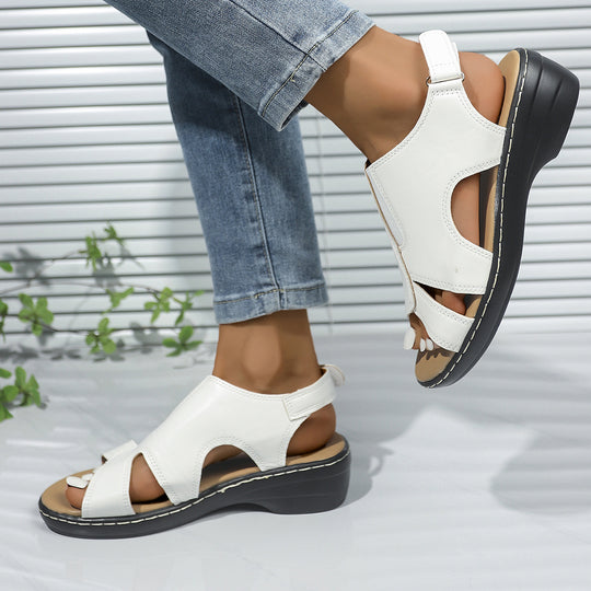 Damen Komfortable und stilvolle Sandalen mit verstellbarem Riemen EB