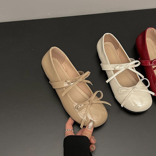 Damen Ballerinas mit modischem Schleifenakzent und bequemer Innensohle EB