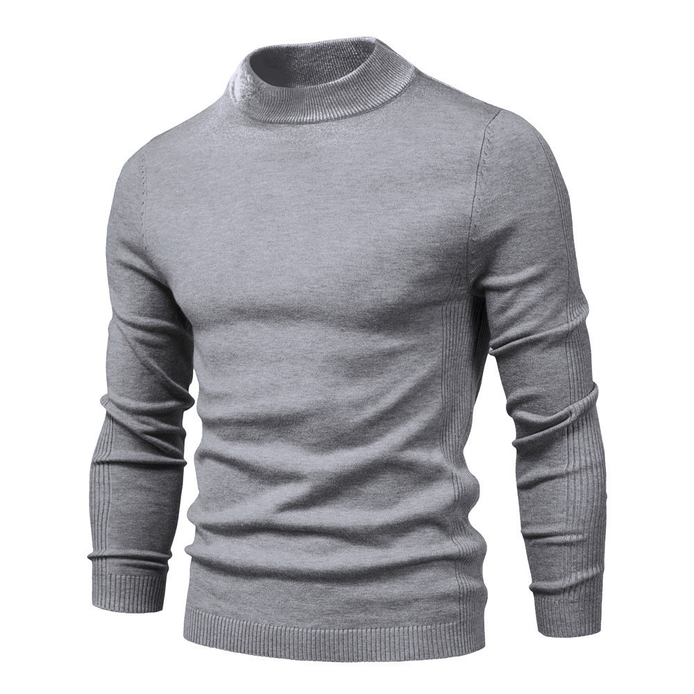 Herren stilvoller Rollkragenpullover aus weicher Merinowolle EB