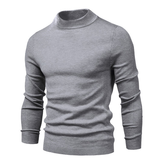 Herren stilvoller Rollkragenpullover aus weicher Merinowolle EB